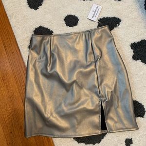 Metallic Marvell high waist mini skirt size S